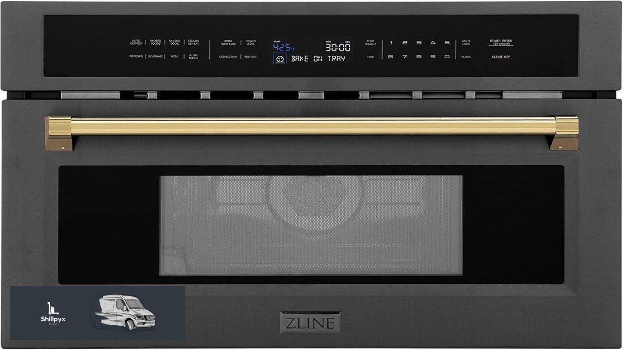 ZLINE Autograph Edition 30 1.6 cu ft. Built in Convection Microwave Oven in