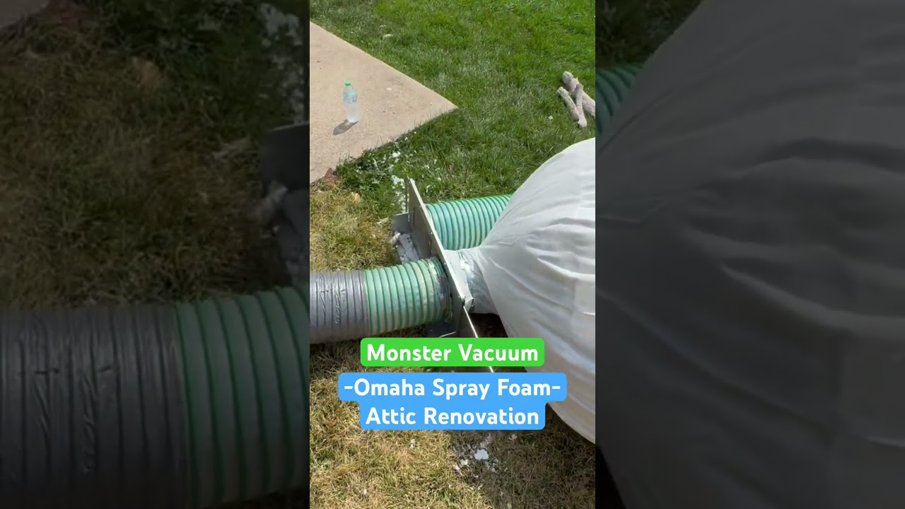 The monster vac! 1200sf of insulation removed under two hours! OmahaFoam.com