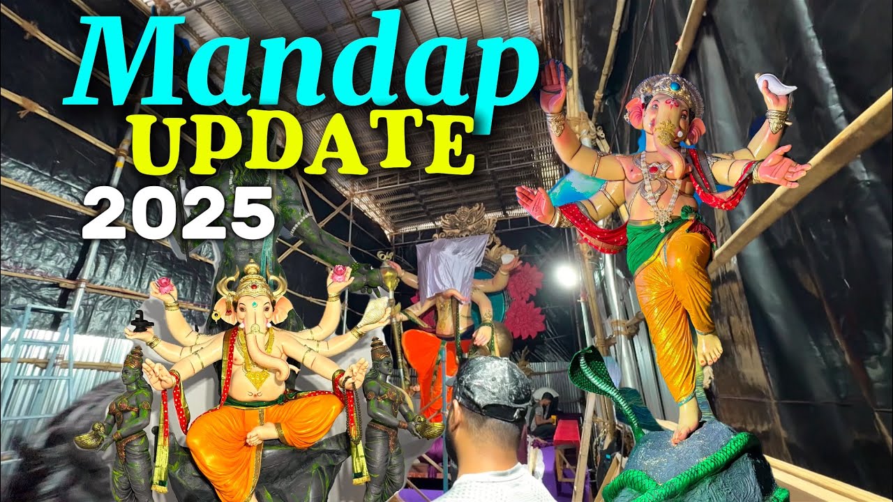 | Khetwadi Mandap Update 2025 | Grantroadcha Mahaganpati Mandap 2025 | Mumbai Ganesh Utsav 2025 | 