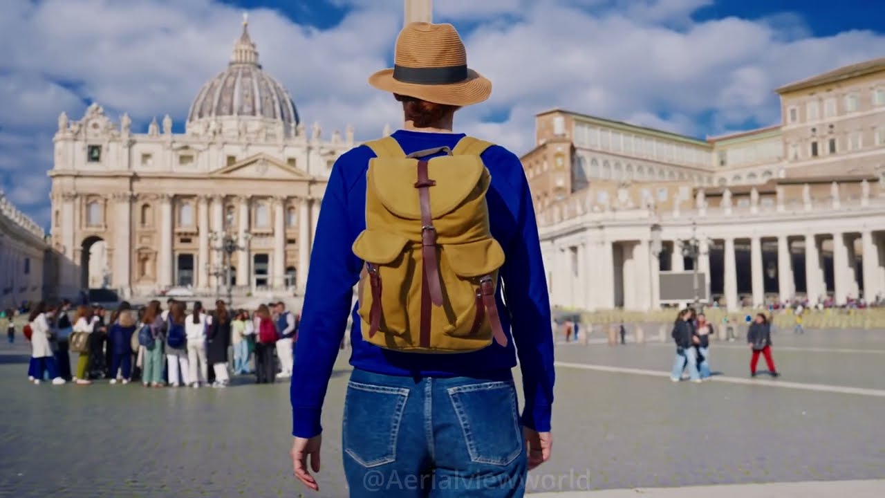 Rome, Italy Aerial view. Rome tourist city in 2025