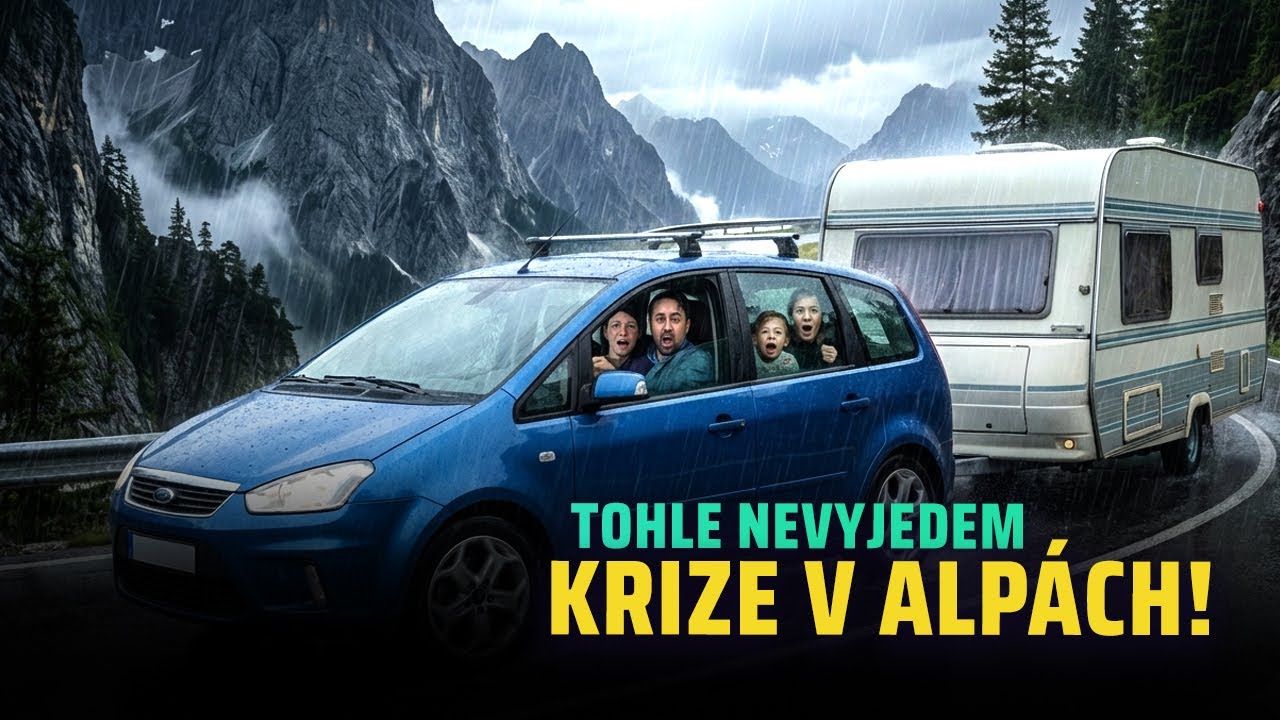 Na SLOVINSKO: 20 let STARÉ AUTO s karavanem a šílených 16 % stoupání