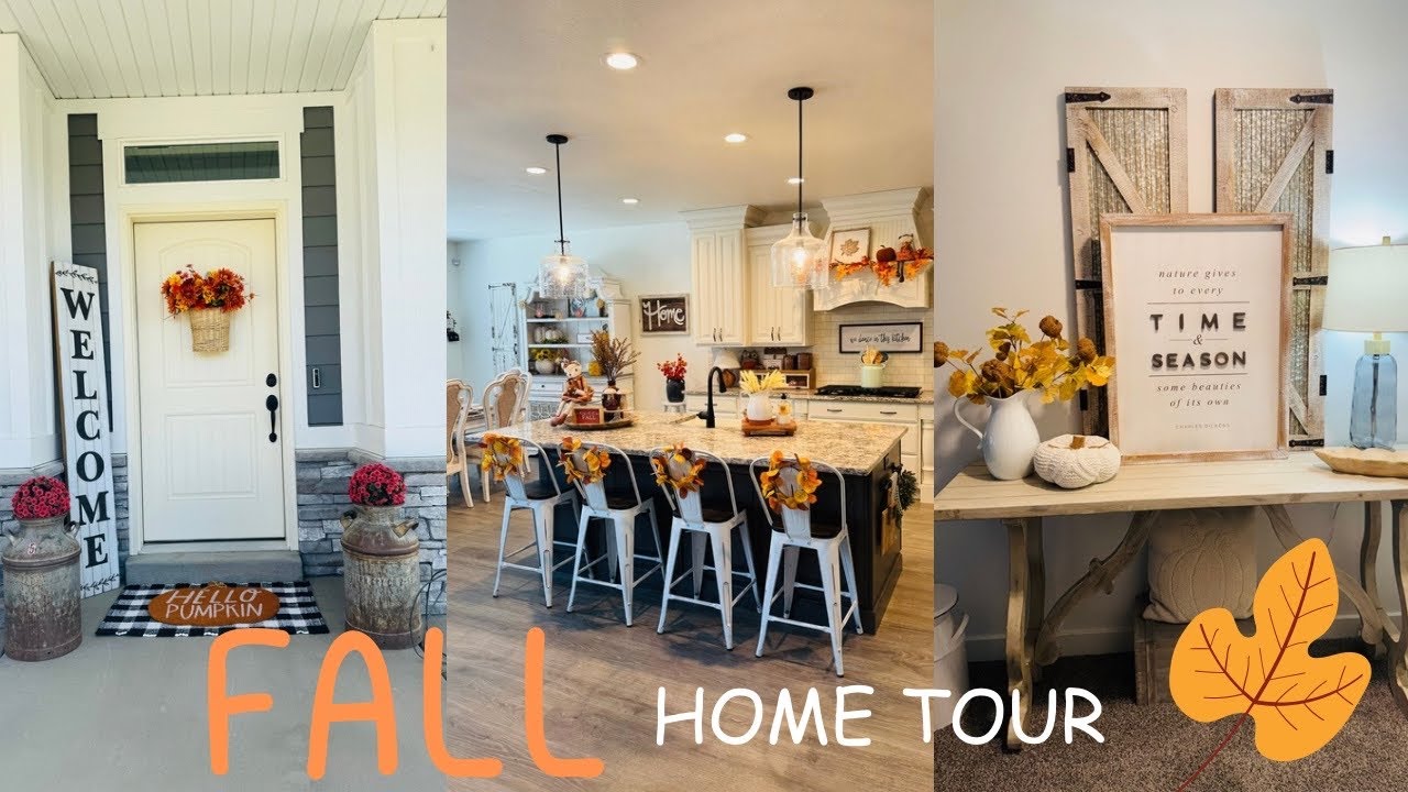 COZY FALL HOME TOUR 2024 // FALL DECORATING IDEAS // COZY COTTAGE FARMHOUSE DECOR