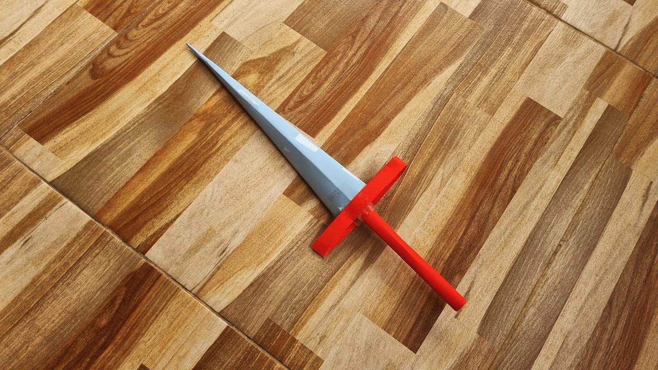 How to Make a Origami Sword 3D Easy Step by Step