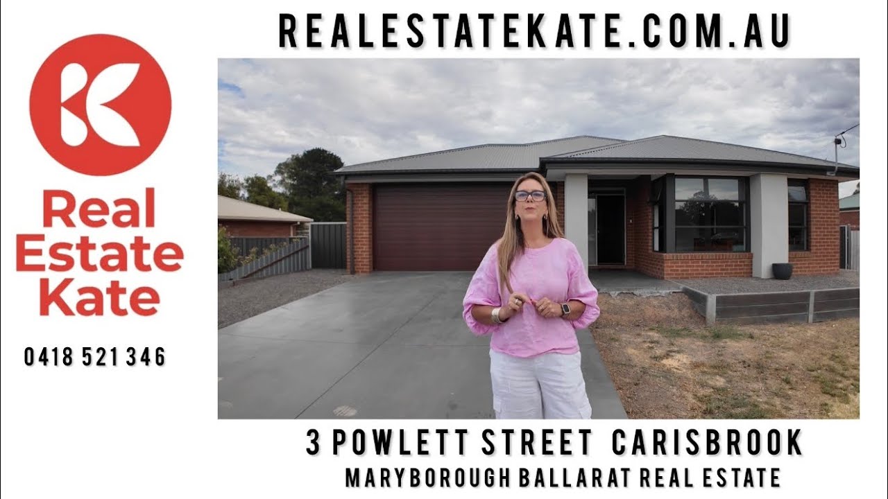 @RealEstateKate-Australia -Fantastic family home, block & shed -3 Powlett Street Carisbrook 