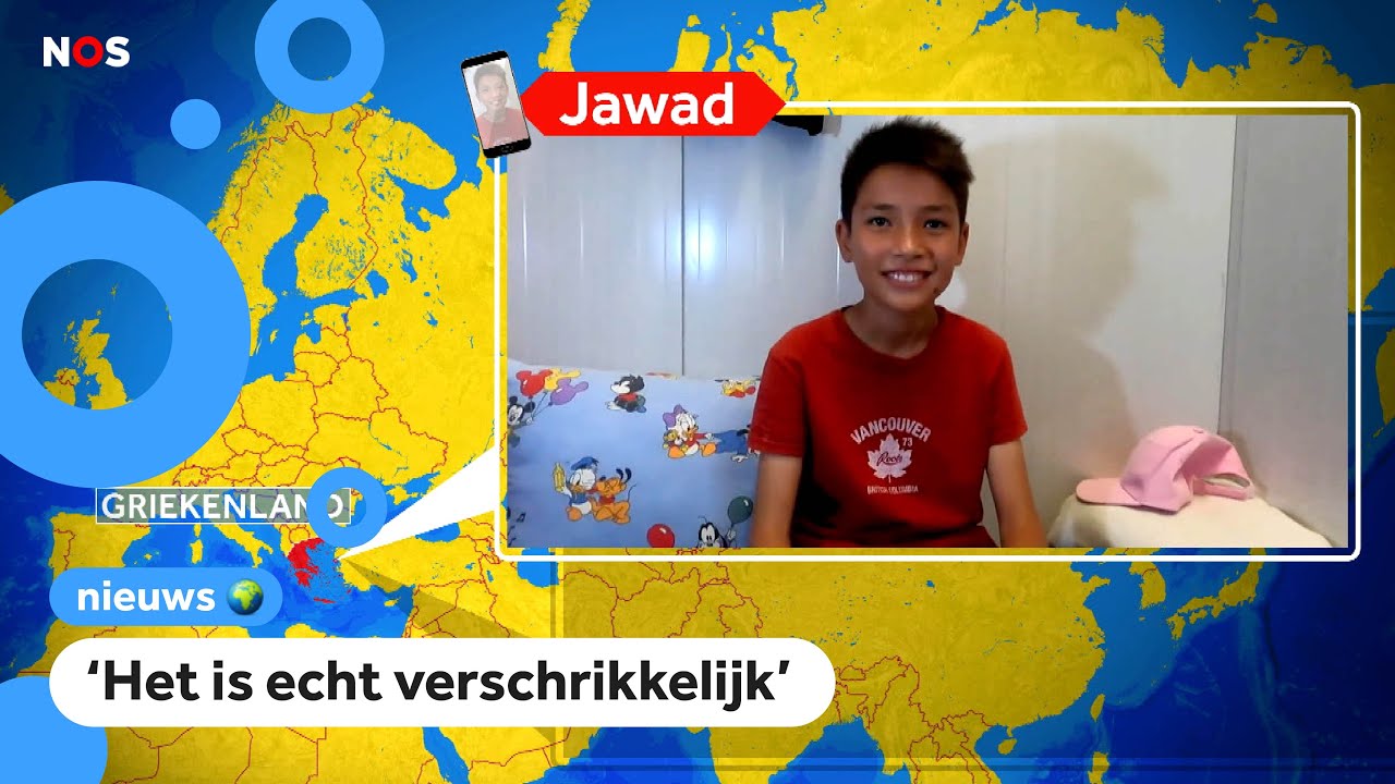 Jawad moest vluchten voor de brand in vluchtelingenkamp Moria