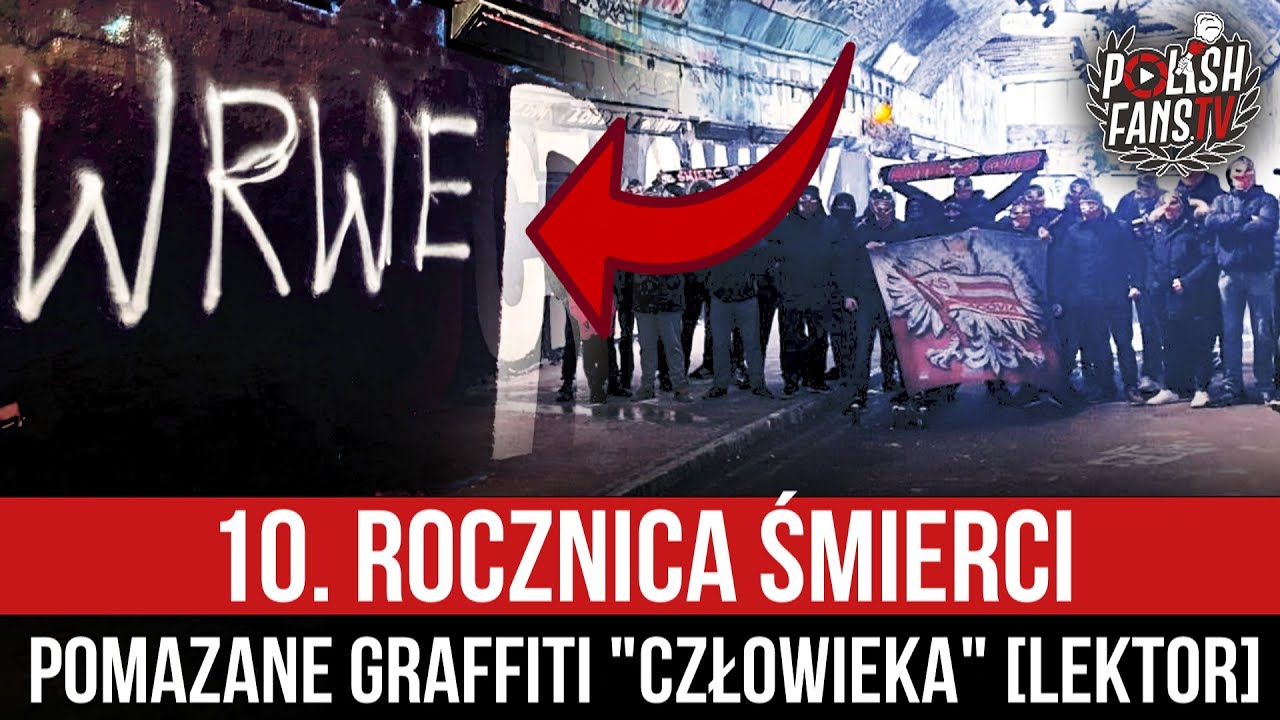 10. rocznica śmierci - pomazane graffiti 