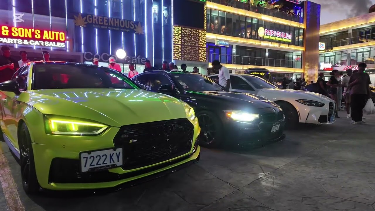 Night Life In Ocho Rios🏎️ | Car Meet | C4 Cruise Control | Jamaica 🇯🇲