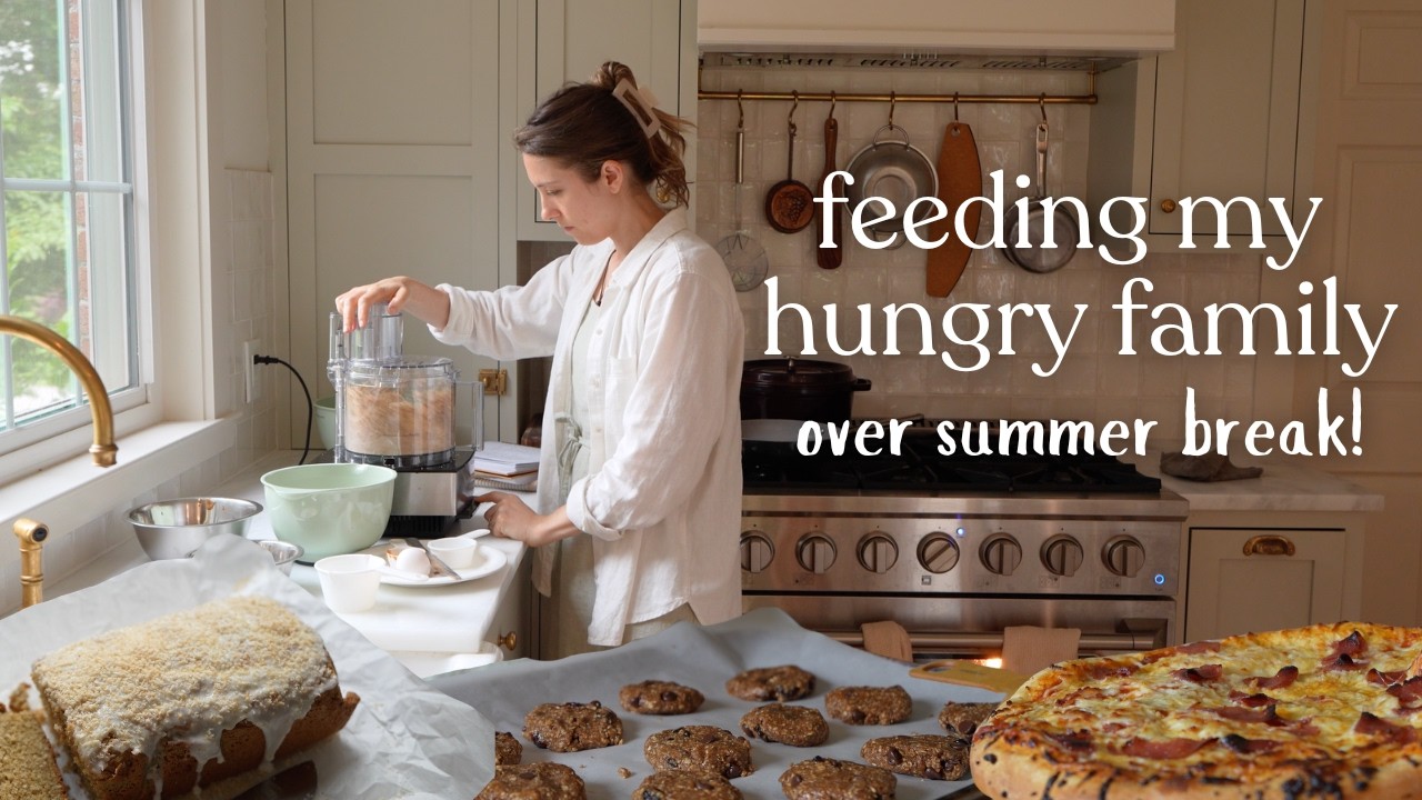 Easy Summer Meals & Snacks for Hungry Kids | Smoker Pizza, Healthy Breakfast Cookies & FRESH Foods!
