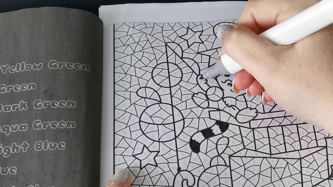 Adult Colour & Chat | Colour By Numbers ~ Arteza Everblend Markers