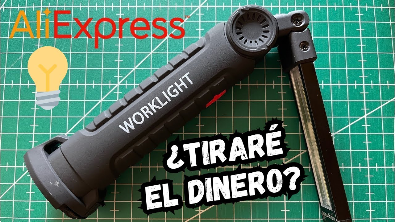 Linterna🔦Worklight Usb LED de ALIEXPRESS | Review completa🔎