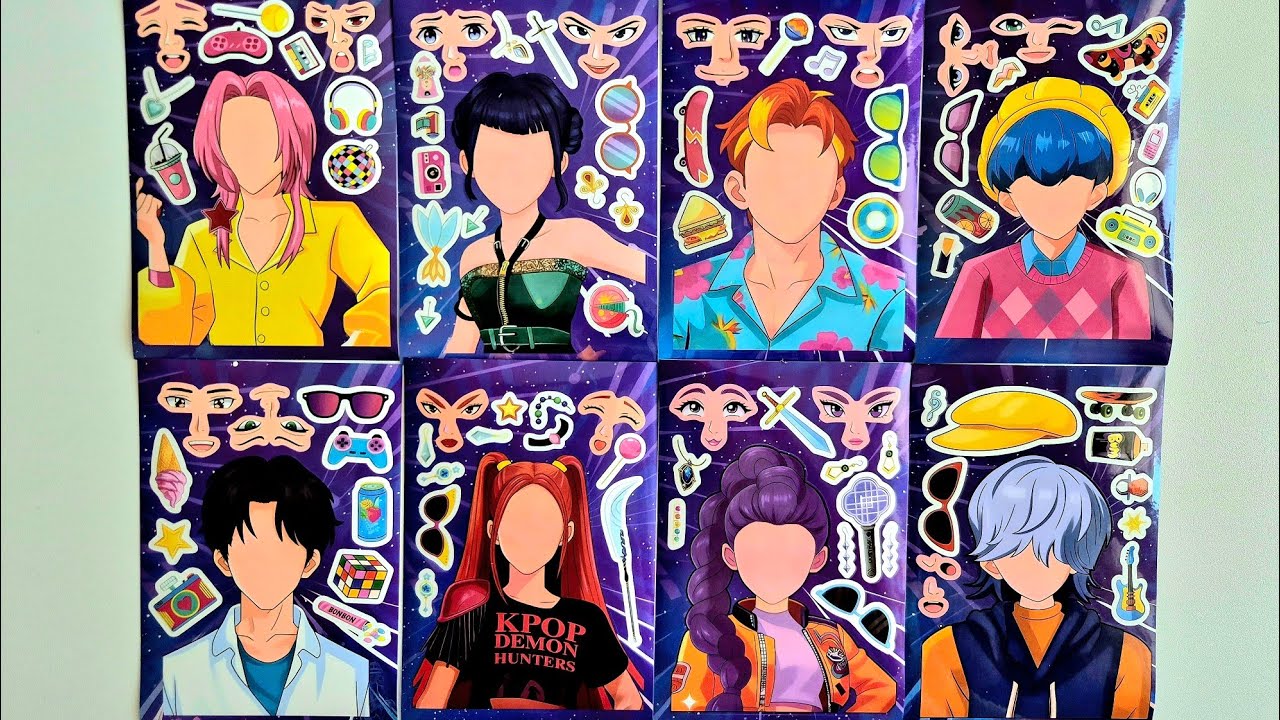 Kpopdemonhunters asmr #sticker #asmr #papergame #papercrafts #paper #papercraft #paperbook #diy #art