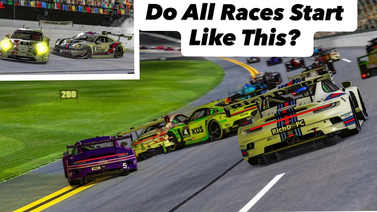 Does Every Race @ Daytona Start This Way? IMSA Prep Race.