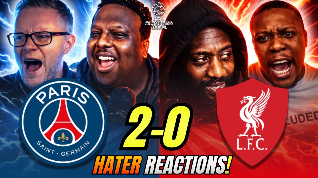 Liverpool&rsquo;s RIVALS & HATERS reactions to PSG 2-0 Liverpool! Champions League Fan Reactions