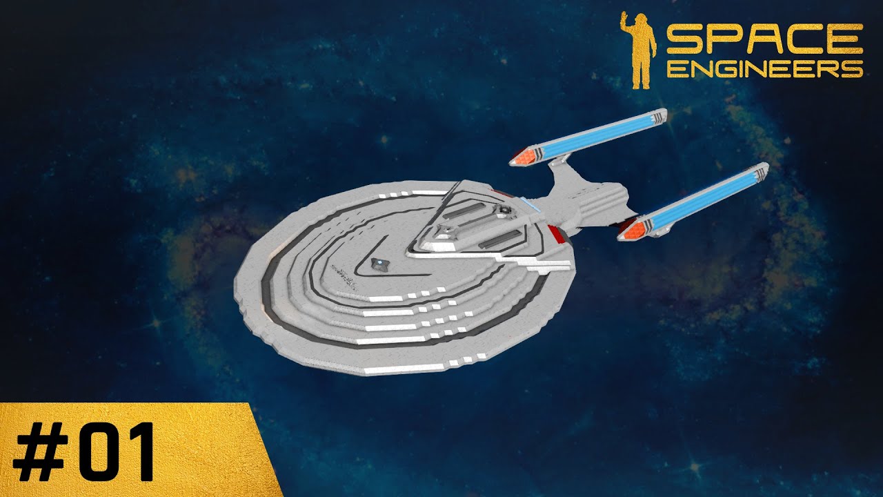 NCC-2018 E Sovereign class | Space Engineers | Overview & Crash Season 2 | 01