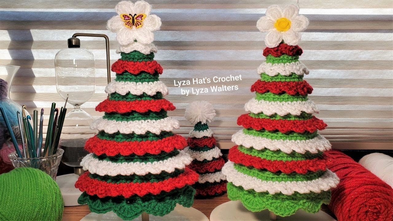 Crochet Tabletop Christmas Tree