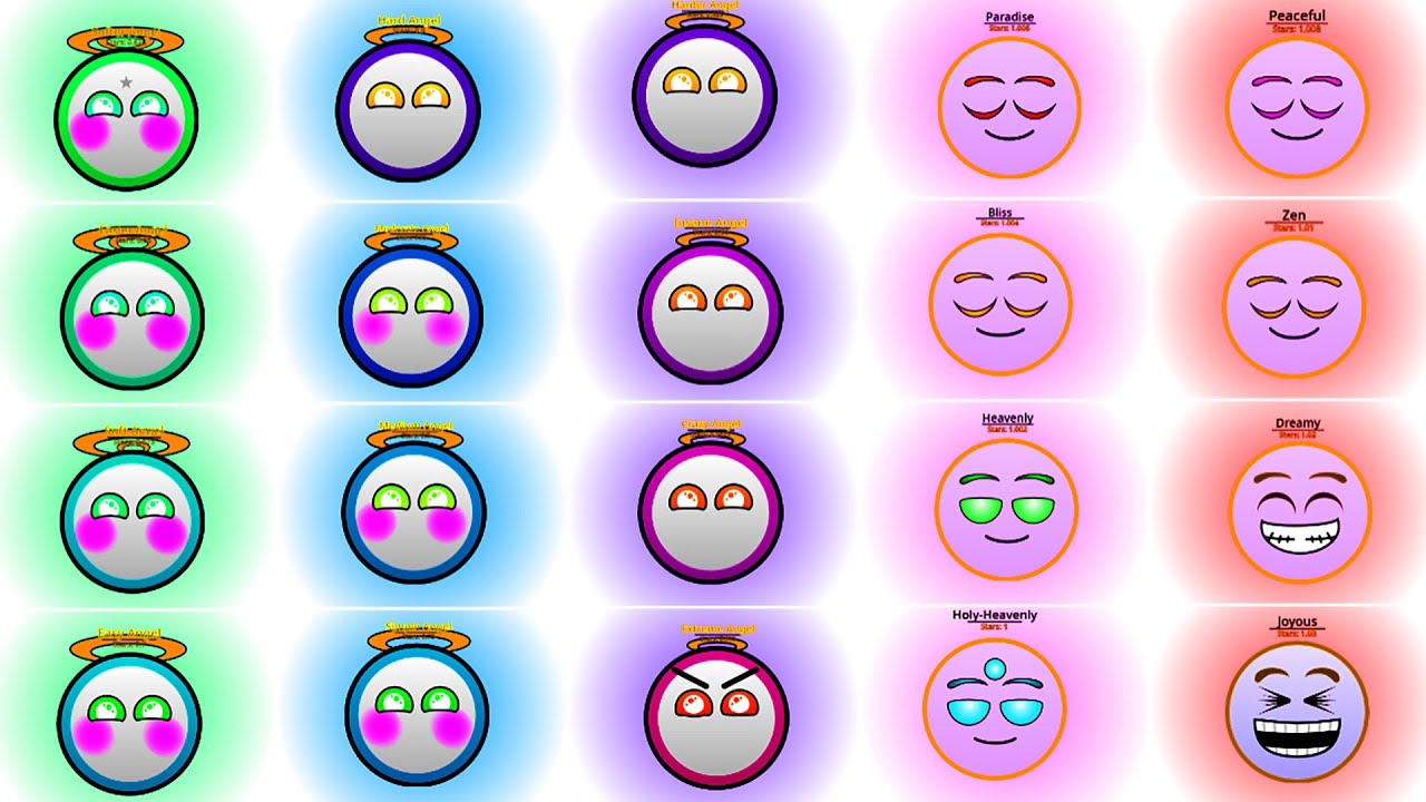 GD Difficulties Band Tera Different  but with Geometry Dash Difficulty Faces! 31- 50