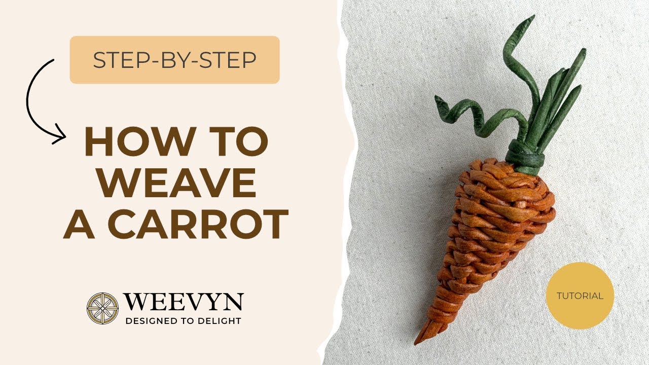 How to Weave a Paper Vine Carrot | Easter Decoration Tutorial