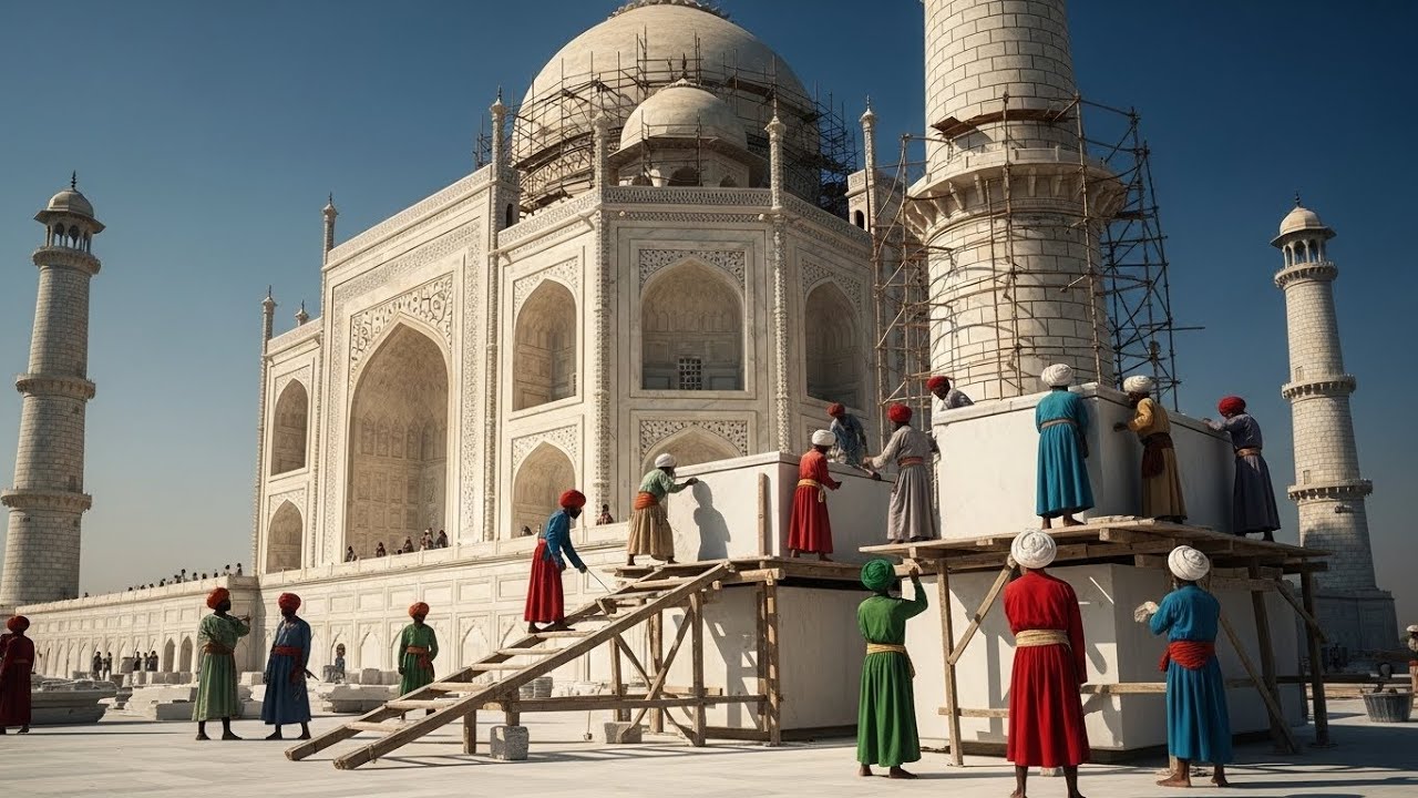 Inside the Construction of the Taj Mahal: A Monument of Love (Full Process)