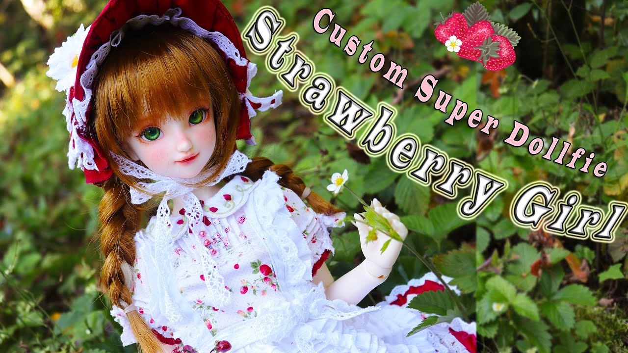 Transforming Volks Frozen Anna Ball Jointed Doll Into a Cottagecore Strawberry Girl!