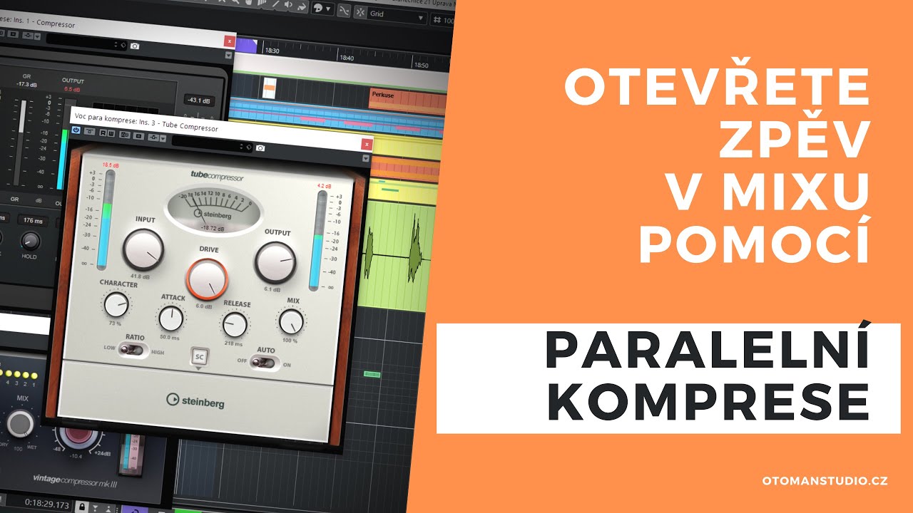Otevřete zpěv v mixu pomocí paralelní komprese - oTomanStudio.cz