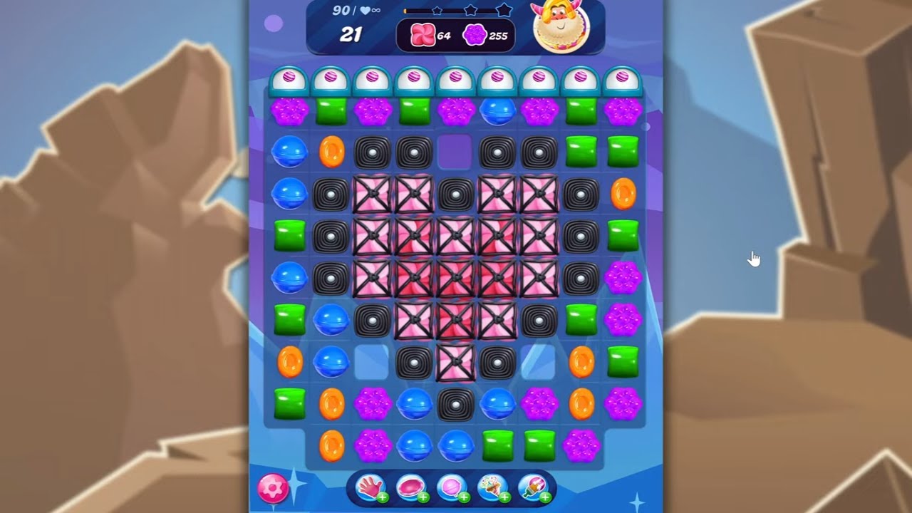 Candy Crush Saga LEVEL 90 NO BOOSTERS (new version)🐟☑️