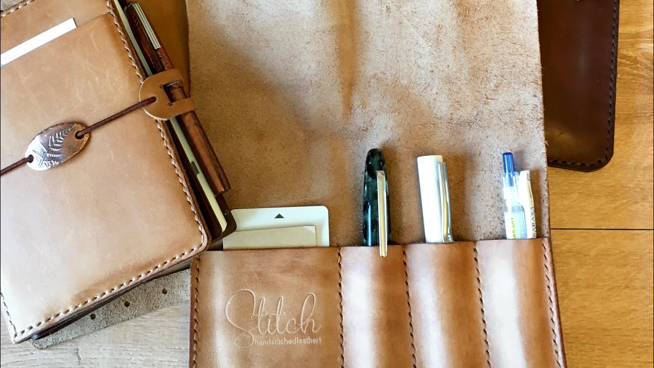 HandstitchedleatherT Haul , Pen Roll, TN, Fountain Pens, Alternative to Superior Labor Pen Roll