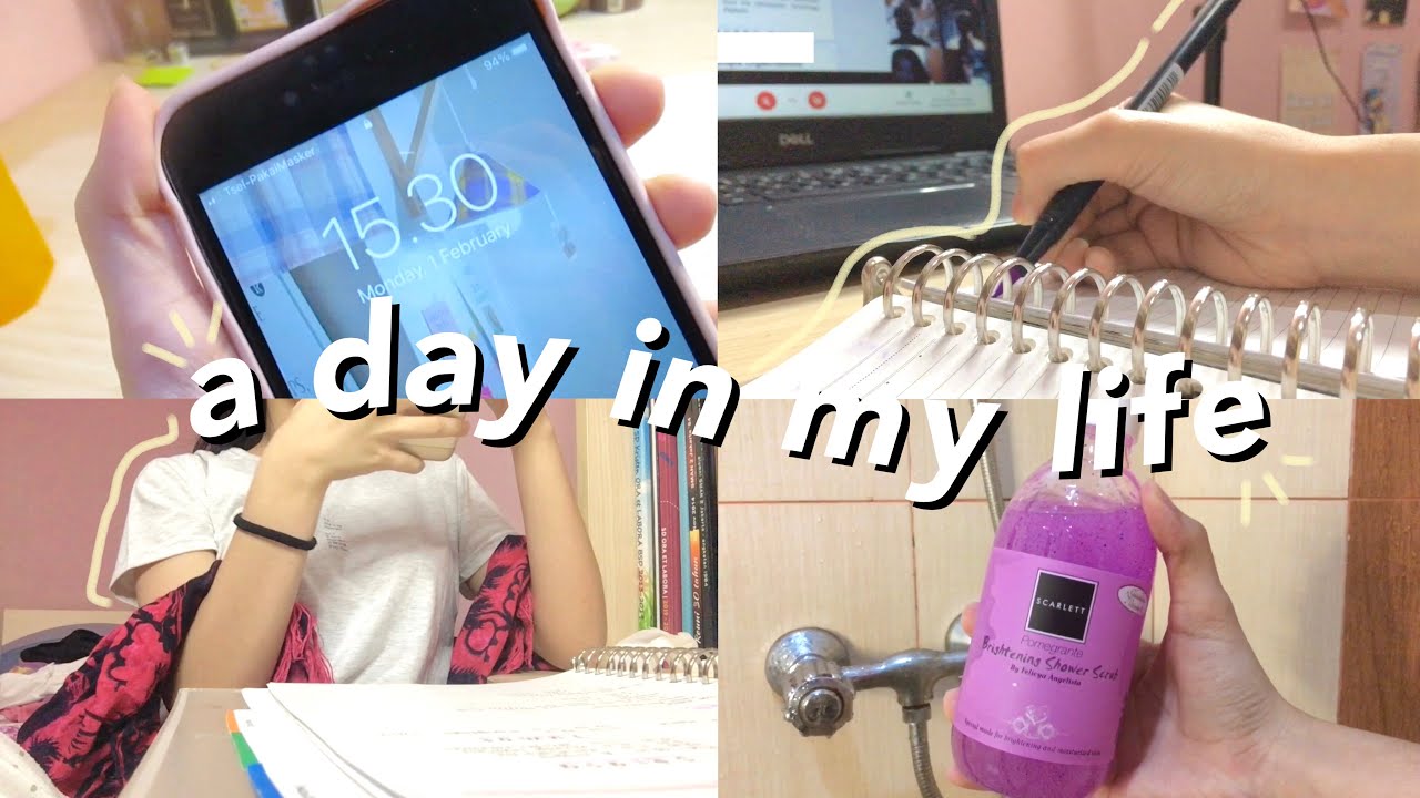 a day in my life : back to online school + mini shopee haul (≧◡≦) ♡ // indonesia