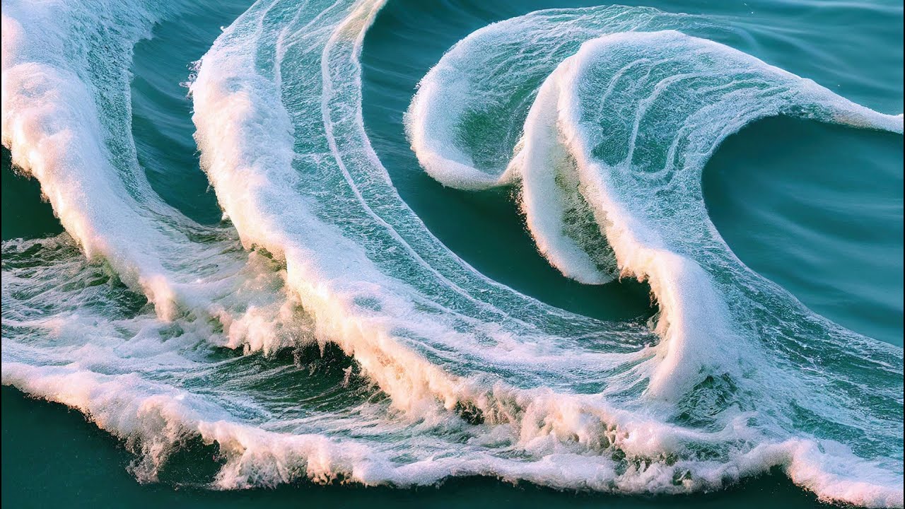 Stormy waves meditation sounds and music