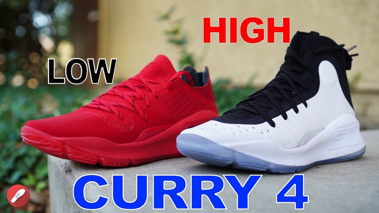 Under Armour Curry 4 & Curry 4 Low Comparison! What's Better?