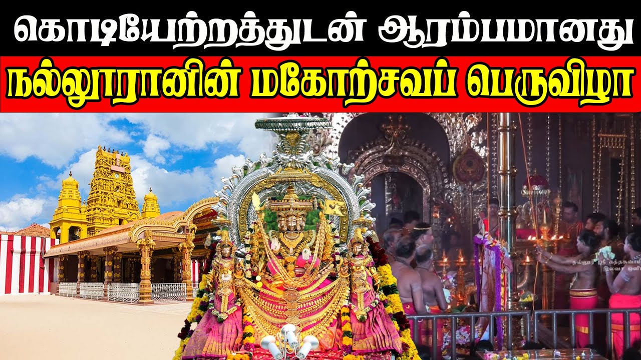 கொடியேற்றத்துடன் ஆரம்பமானது நல்லூரானின்  மகோற்சவப்  பெருவிழா #nallur