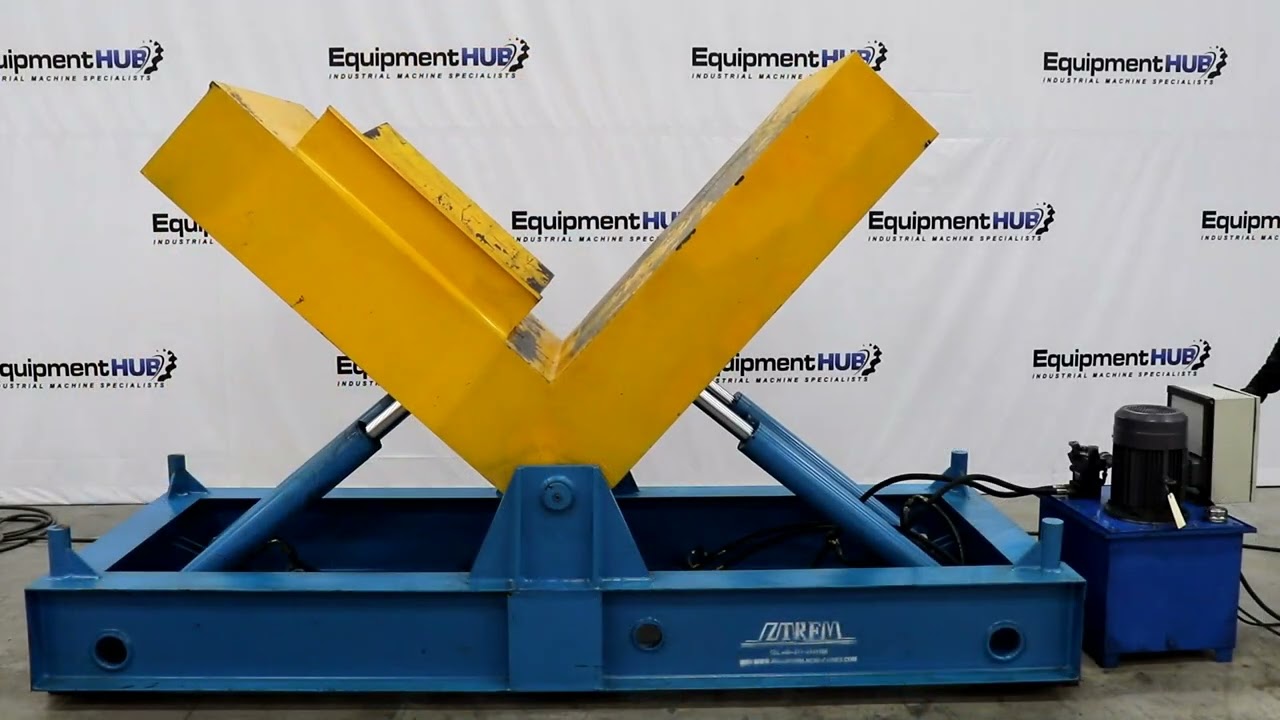 TRFM 7.5HP Hydraulic Coil Upender/Tilter with V-Cradle