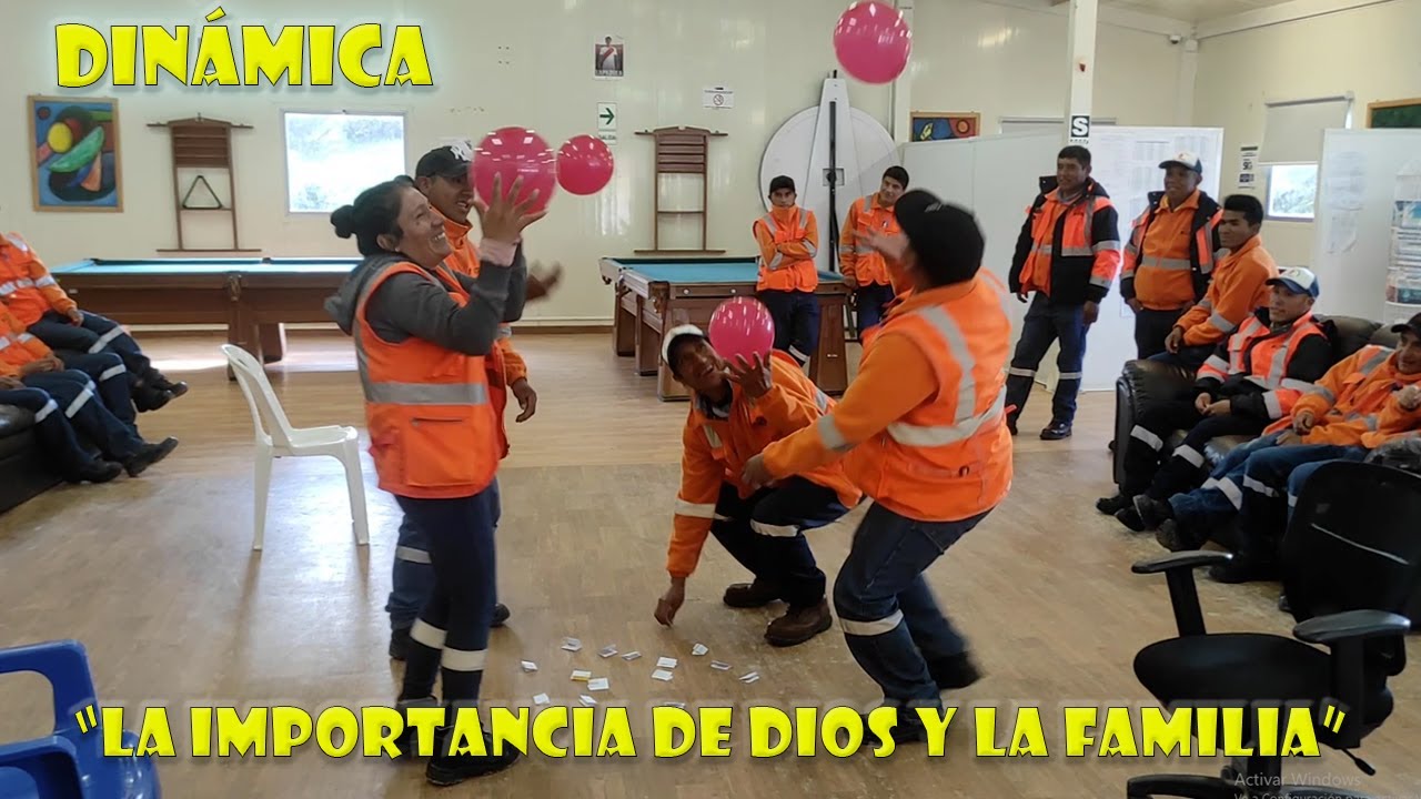 dinamica el globo y las tentaciones, primero dios y nuestras familias
