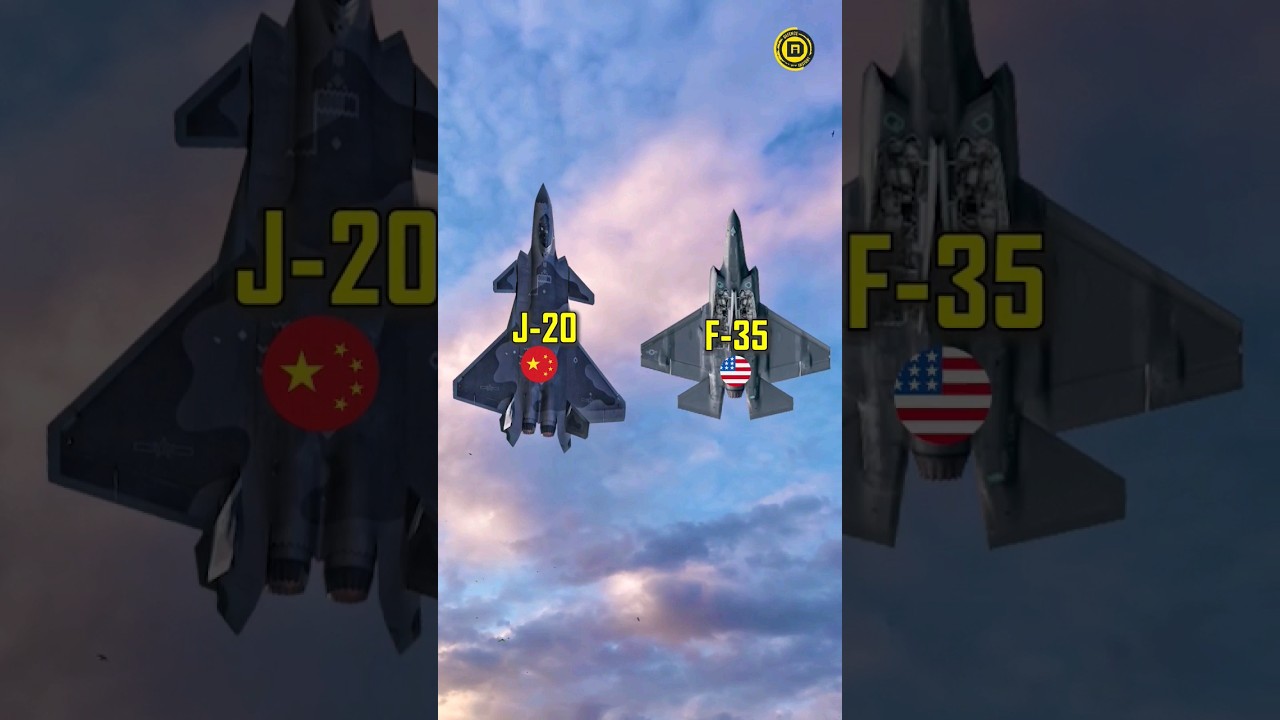 China's J20 Can Defeat US F35 🤔#shorts #viral #defenceshorts