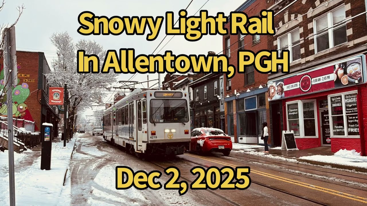 Snowy Light Rail in Allentown, PGH Pt.1