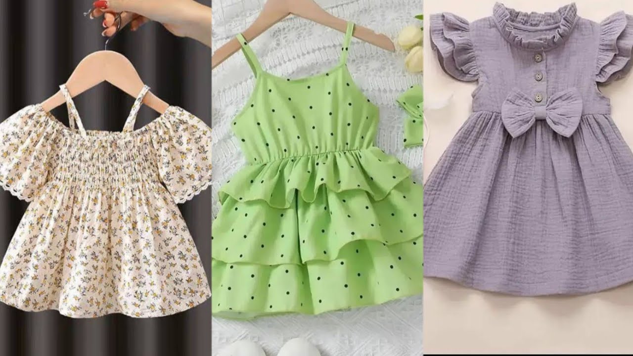 50+New latest baby summer dress design /all about fashion #beautiful #simple #dress design #summer