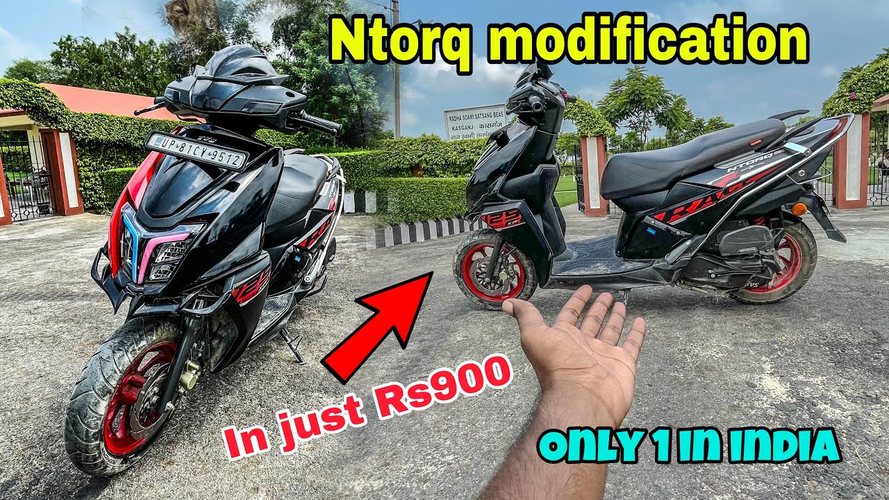 Very cheap modification on Tvs Ntorq Race XP Edition