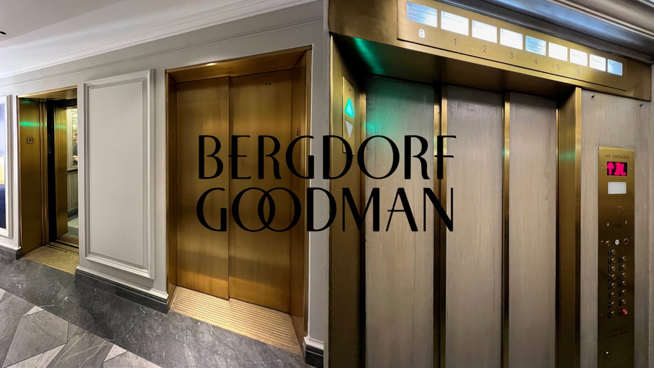 3-Speed Door! OTIS Traction Elevators - Bergdorf Goodman, 5th Ave - New York, NY