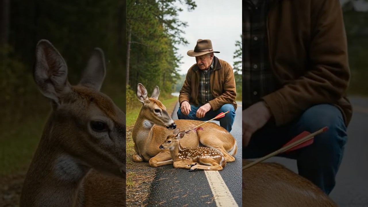 Old Man Saves Deer From Hunters And Nurse Her Back To Health #animals #rescue #wildlife