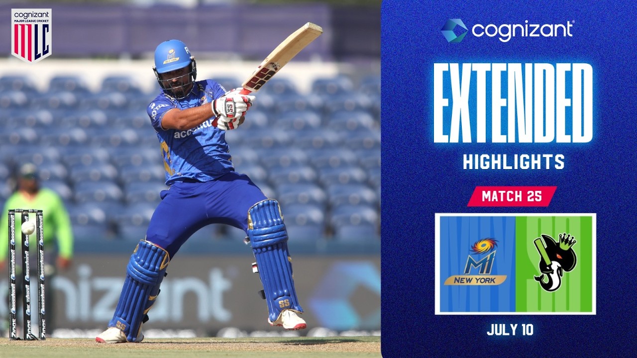 Cognizant Extended Match Highlights | MI New York vs  Seattle Orcas | Match #25