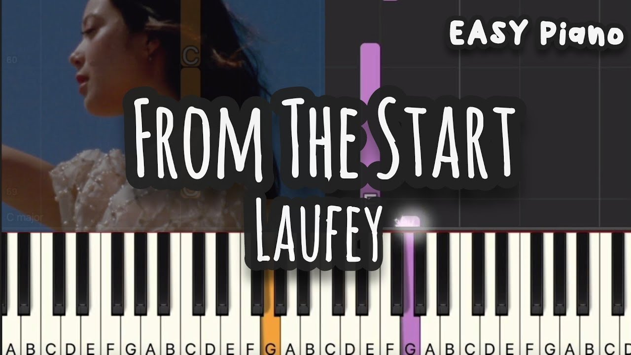 Laufey - From The Start (Easy Piano, Piano Tutorial) Sheet