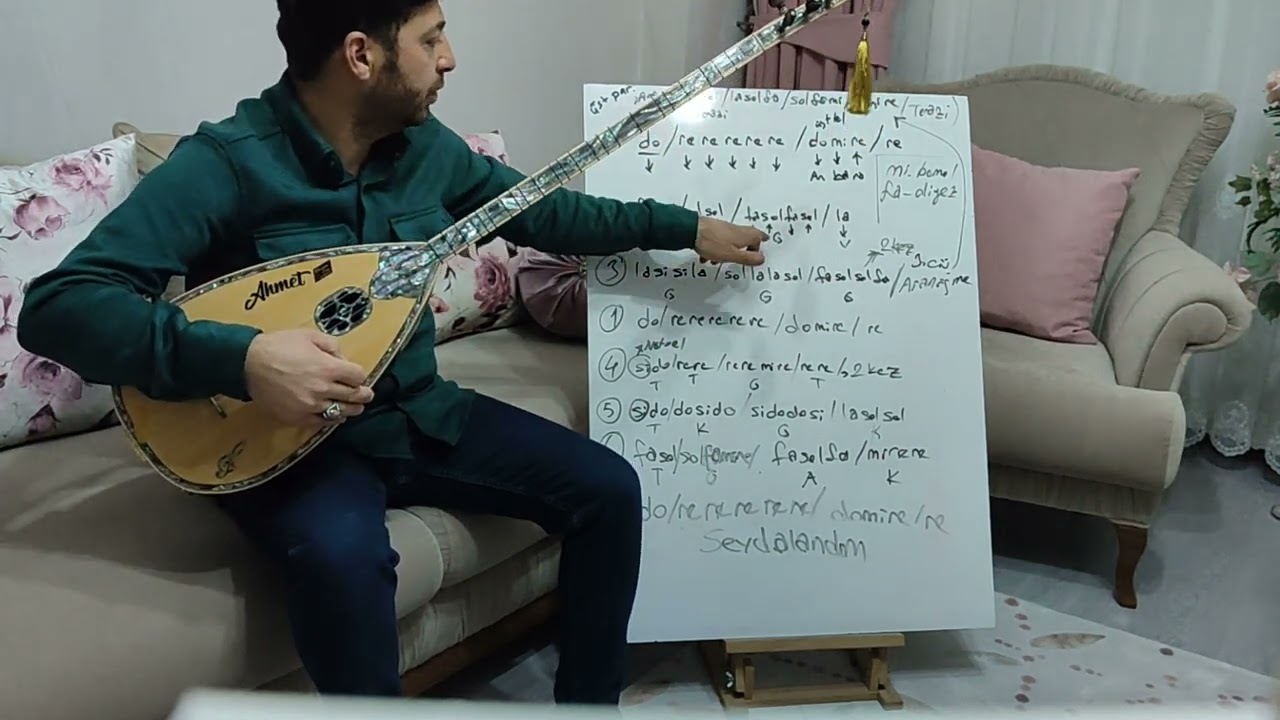 İBRAHİM TATLISES /SEVDALANDIM SEVDALANDIM/UZUN SAP BAĞLAMA SOLFEJ