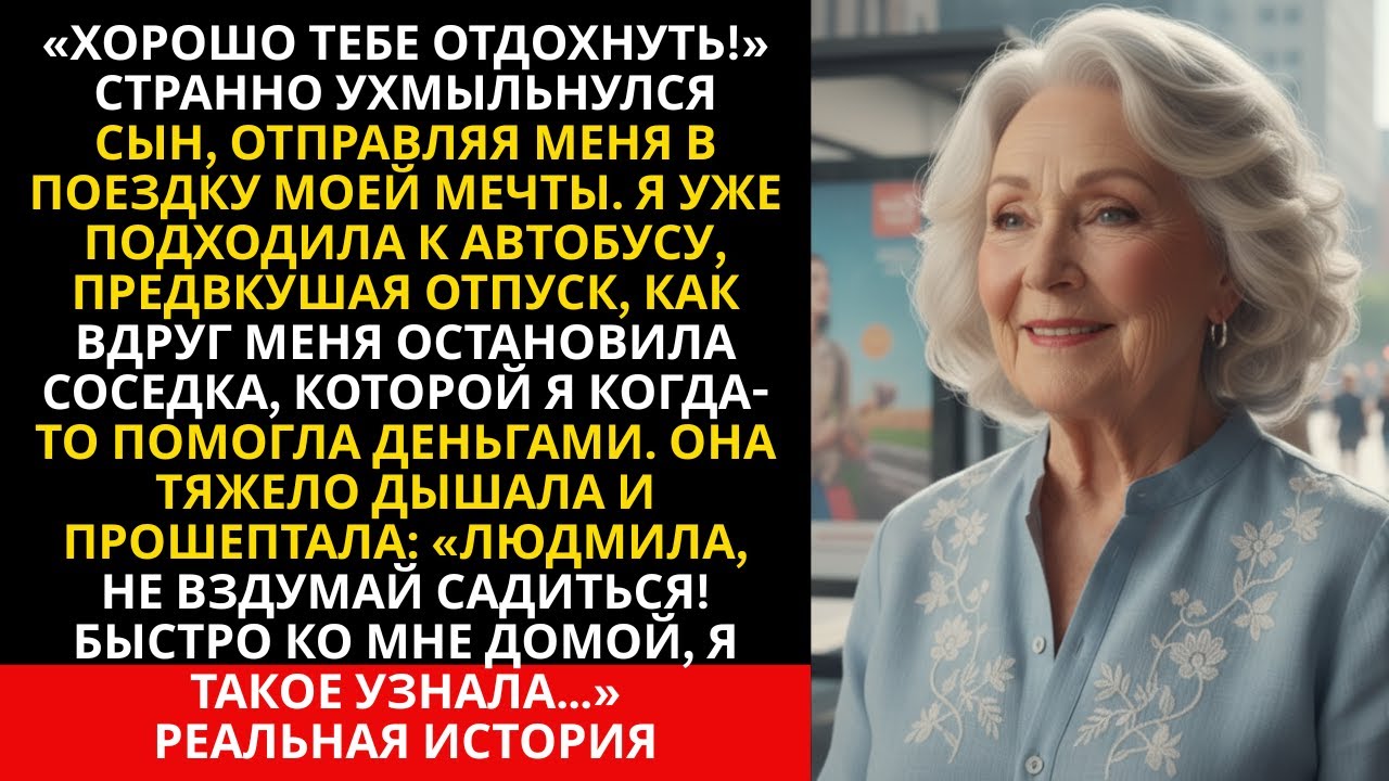 «Хорошо тебе отдохнуть!» — хитро улыбнулся сын. Но соседка шепнула «Не смей уезжать! Я такое узнала…