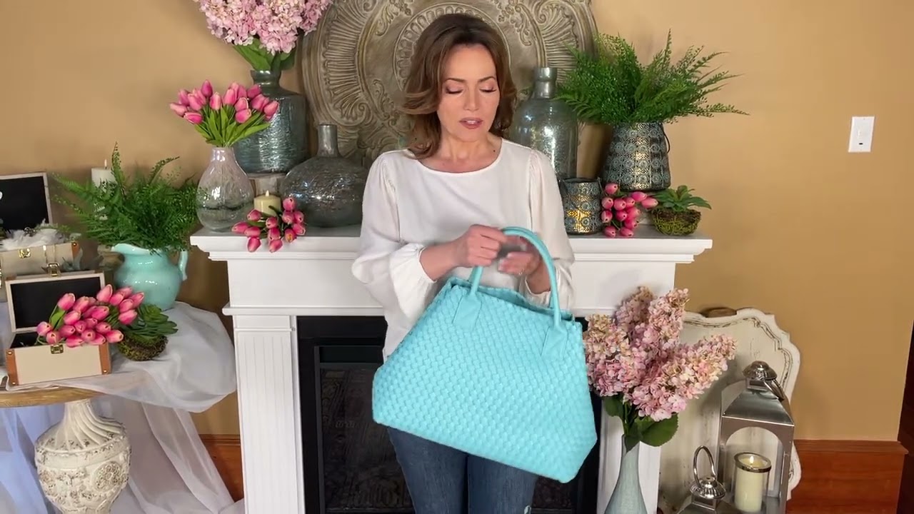 Turquoise Quilted Bag