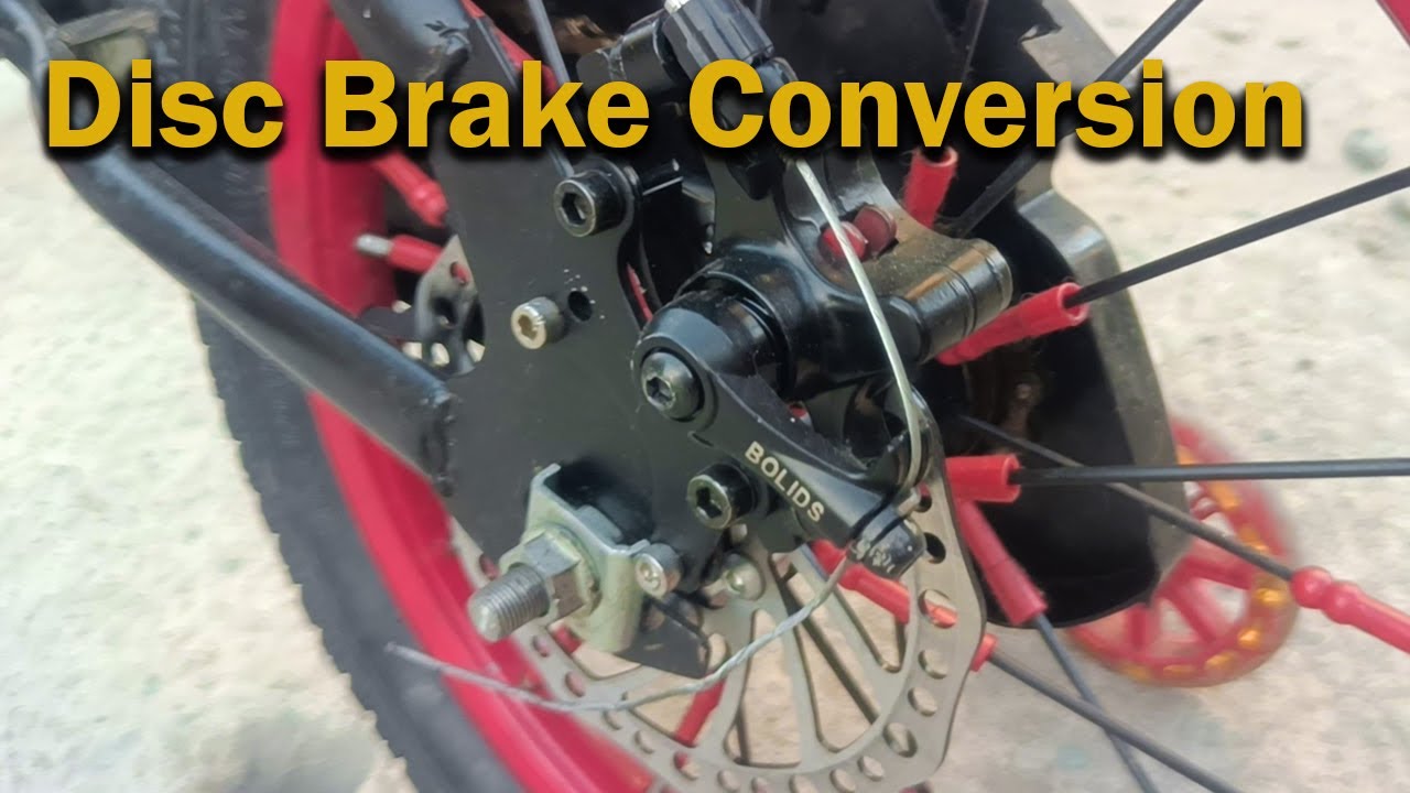 Drum Brake to Disc Brake Conversion | Kids Bike | DIY Project