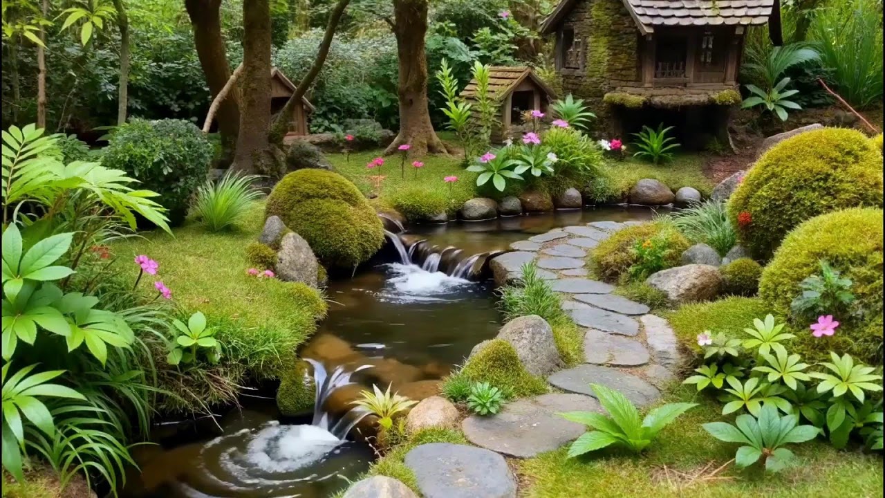 Relaxing Music Gentle Water Flow| Nature Scene for Inner Peace