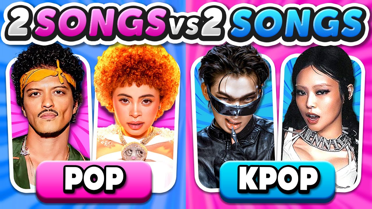 KPOP vs POP: 2 SONGS vs 2 SONGS 🎵 | Music Quiz 2026