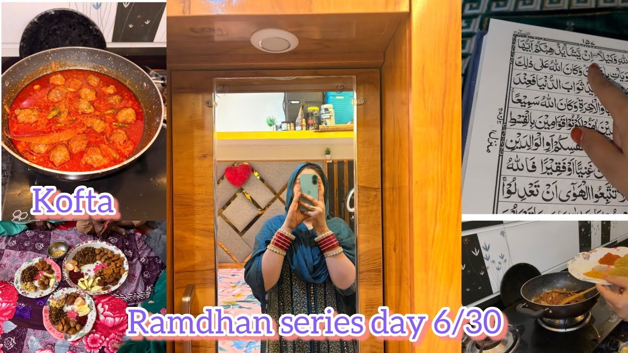 Ramdhan series day 6/30 kofta curry 🍛 recipe #vlog #ramdhanmubarak #youtubevideo #koftacurry 