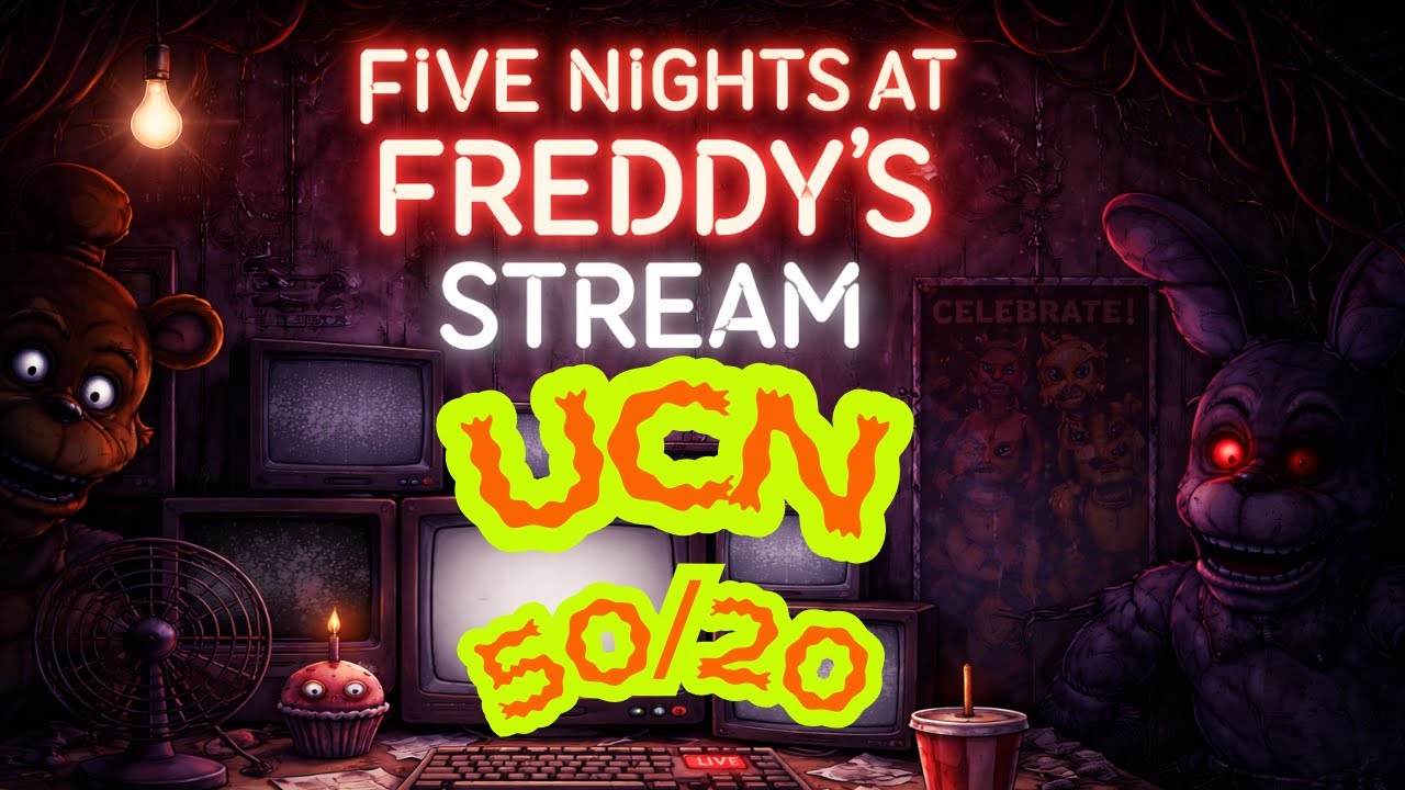 50/20 FNAF UCN SPEEDRUN ATTEMPT: Your Choice Ultimate CUstom Night Five Nights at Freddys