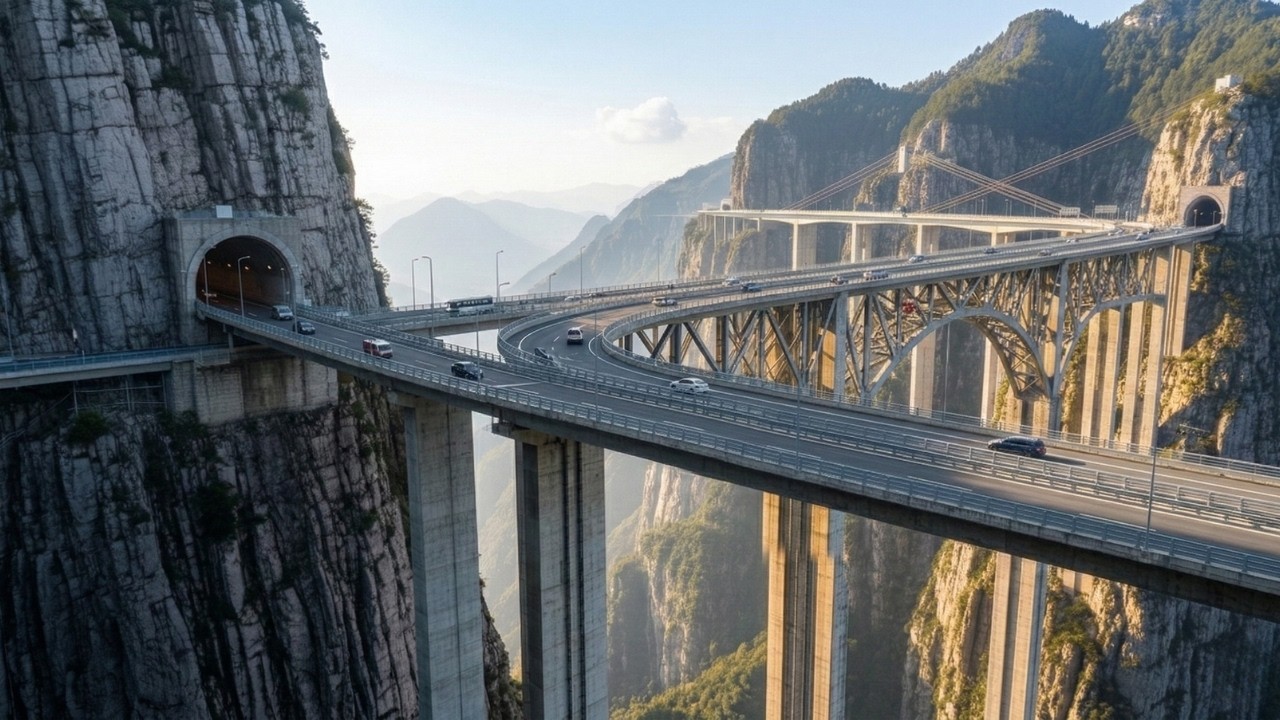 How China Built an Impossible Highway Along Vertical Cliffs (Full Process)