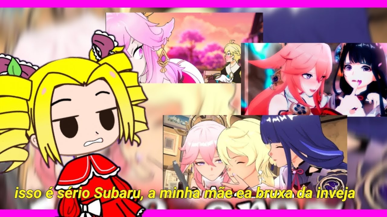 Rê zero reagindo a comic de aether x reide x yae (as)
